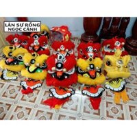 Đầu lân lông cừu vẽ tay cao cấp size 55cm Hàng Trung cỡ lớn Đầu múa lân cho trẻ từ 11 tuổi trở lên