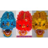 Đầu Lân lông thẳng (rộng 25cm, dài 27cm, cao 36cm) cho bé từ 5-8 tuổi, gồm đuôi kim sa. Tặng pin.