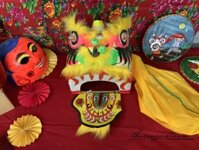 Đầu lân Mini cho bé (22x25x30cm)