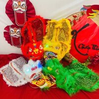 Đầu Lân Mini Phong Thủy, Decor, Trang Trí Ban Thần Tài, Bàn Thờ Ngày Tết Siêu Đẹp. Loại đẹp sang xịn mịn.