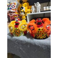 Đầu lân mini Trưng bày Decor phòng làm việc , đầu lân thủ công