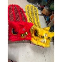 Đầu lân sư tử loại đẹp có đuôi kim sa,có đèn nhấp nháy