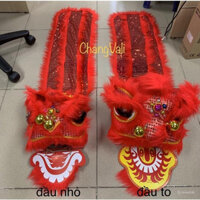 Đầu lân sư tử loại đẹp có đuôi kim sa,có đèn nhấp nháy