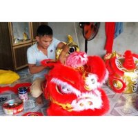 Đầu lân trung thu cỡ lớn 75cm KÈM ĐUÔI LÂN ĐƯỢC TẶNG KÈM