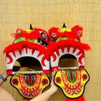 Đầu lân vẽ loại đẹp Decor vui trung thu  có đèn nhấp nháy