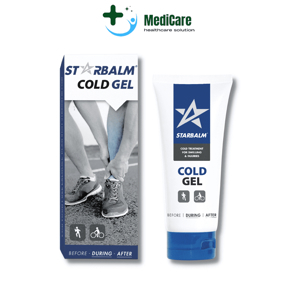 Dầu lạnh xoa bóp Starbalm Cold Gel - Hà Lan giảm đau tức thì, giảm thâm tím và thư giãn cơ, Tuýp 100ml