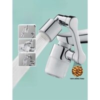 Đầu Lọc Nước Tại Vòi Bồn Rửa Mặt - Đồng thau cao cấp, Tăng áp mạnh mẽ, Tay xoay 3 chiều 1080°, 2 chế độ phun THTT