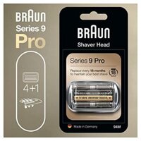 Đầu, Lưỡi Máy Cạo Râu Braun Series 9 Pro Cassette, Braun 94M Silver