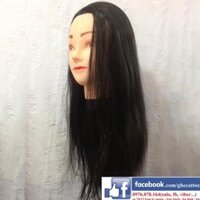 Đầu Ma Nơ Canh Tập Cắt Tóc 100% Tóc Giả