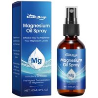 Dầu Magiê Cho Chân, Dầu Magiê, Xịt Dầu Magiê Nguyên Chất Trong Chai Thủy Tinh, Nuôi Dưỡng Da, Rụng Tóc Giảm Béo, 2 fl oz