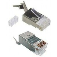 Đầu mạng DINTEK CAT.6 S-FTP - bọc kim loại chống nhiễu, đầu RJ45 gồm 2 thành phần 1501-88032