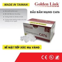 Đầu mạng RJ45 CAT6 Golden Link (đầu tiếp xúc mạ vàng)