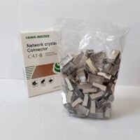 Đầu mạng RJ45 CAT6 KM612 thép bạc