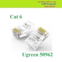 Đầu mạng RJ45 Ugreen Cat6 50962 mạ vàng NW120 (50c/hộp)