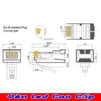 ĐẦU MẠNG RJ45 VSP GOLD CAT 5 (100pcs) - FULL BOX .