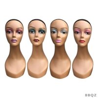 Đầu Mannequin Nữ / Đế trưng bày / Manikin 19 inch mịn màng để trưng bày Tạo kiểu / Trang sức / Salon Home