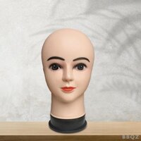 Đầu Mannequin Nữ Hói Đế Ổn Định Mịn Với Trang Điểm Đa Năng Manikin Giá Đỡ Cho Mũ