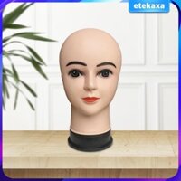 Đầu Mannequin Nữ Hói Đế Ổn Định Mịn Với Trang Điểm Đa Năng Manikin Giá Đỡ Cho Mũ