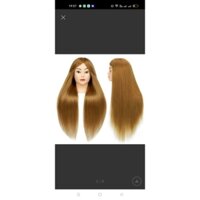 đầu  manơcanh 50% tóc thật .chịu nhiệt dùng học cắt uốn duỗi .chất tóc đẹp