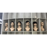 Đầu manocanh nam đội tóc giả,kính,nón(k kèm tóc)