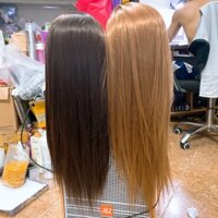 Đầu Manocanh Tóc Dài, Tóc Giả Sợi Nilon Học Tết Tóc Giá Rẻ - TDDC115