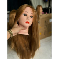 đầu manocanh tóc nữ dài 60-70cm chịu nhiệt xuống mái có xoáy