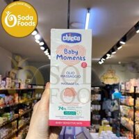 Dầu massage Chicco chiết xuất cám gạo 0M+ 200ml