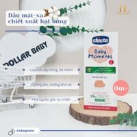 Dầu massage Chicco  chiết xuất Hạt bông  0M+