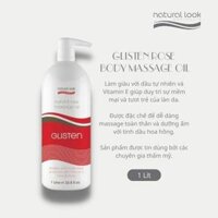 Dầu massage cơ thể, giúp dưỡng ẩm, duy trì làn da mịn màng, tươi trẻ - Natural Look Glisten Rose Body Massage Oil - 1 Lít