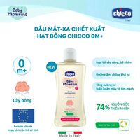 Dầu massage hạt bông Chicco 0M+ 200ml 117283