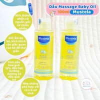 Dầu massage Mustela Baby Oil chiết xuất dầu quả bơ tự nhiên giúp dưỡng ẩm cho trẻ sơ sinh và trẻ nhỏ