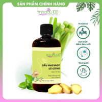 Dầu mát xa body sả gừng thư giãn, có nóng, xoa bóp cổ vai gáy. Tinh dầu massage bụng săn chắc lọ 500ml Tinh Dầu 100
