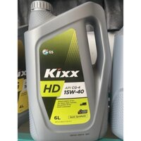 Dầu máy Diezen Kixx HD CG-4 15W40 (Can nhựa 6L*3)