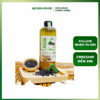Dầu mè đen hữu cơ nguyên chất Mẹ Ken 500ml - dầu cho bé ăn dặm