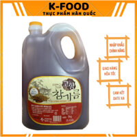 Dầu mè Hàn Quốc Chackhan (Nongwoo) can 5L siêu tiết kiệm dành cho nhà hàng