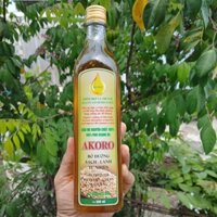 Dầu mè nguyên chất ép lạnh 500ml, dầu mè vàng Akoro hữu cơ (dầu vừng) trộn cơm ăn dặm tốt sức khỏe