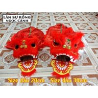 Đầu múa lân cho bé (2 đến 6 tuổi) Đầu lân mini + đuôi