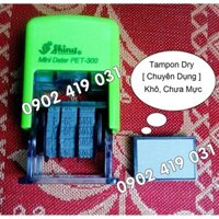 Dấu Ngày Tháng Đóng Bao Bì, Tampon Chuyên Dụng [ Shiny PET-300, Tampon Dry ]