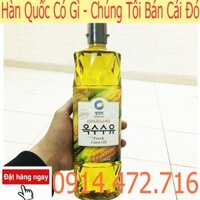 Dầu Ngô (Dầu Bắp) Daesang Hàn Quốc Chai 900ml