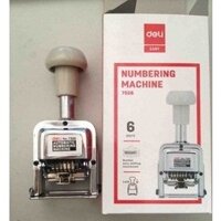 Dấu nhảy 6 số - Máy đóng số nhảy - Dập nhảy 6 số Deli 7506