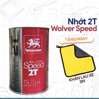 Dầu Nhớt 2 Thì Wolver Speed 2T (1 Lít), API TC, JASO FC, Nhập Khẩu Châu Âu, Sử Dụng Xì Po, Yaz
