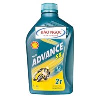 Dầu Nhớt 2T Shell Advance SX 1L động cơ xe máy, cano, máy cắt cỏ 2 thì