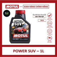 DẦU NHỚT CAO CẤP 100% TỔNG HỢP MOTUL POWER SUV 5W30 DÀNH CHO ĐỘNG CƠ XĂNG & DIESEL DUNG TÍCH 1L