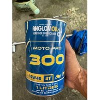 Dầu (NHỚT)  cao cấp ANGLOMOIL MOTO PRO 300 10W40 1L, 0.8L dùng cho các dòng xe gắn máy và tay ga