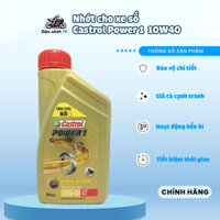 Dầu nhớt Castrol ( Tem Mới ) xe số công thức cải tiến Power 1 Castrol 4T 10w40 800ml