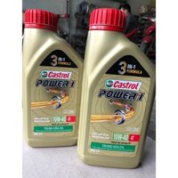 Dầu nhớt Castrol ( Tem Mới ) xe số công thức cải tiến Power 1 Castrol 4T 10w40 800ml