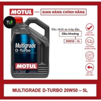 DẦU NHỚT DANH CHO XE OTO MÁY DẦU MOTUL MULTIGRADE D-TURBO 20W50 5L