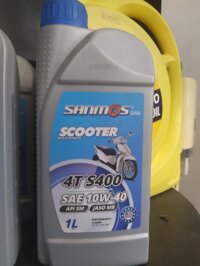 Dầu nhớt dành cho xe Tay bán tổng hợp 4T S400 SAE 10W-40 - 1L