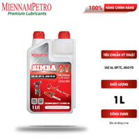 Dầu Nhớt Động Cơ 2 Và Xe Máy 2 Thì MiennamPetro Simba 2T, nhớt 2T SAE 30 API TC JASO FD 1L