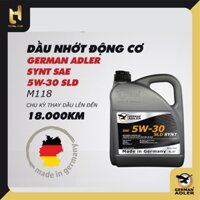 Dầu nhớt động cơ German Adler Synt SAE 5W-30 SLD 5 lít cho xe ô tô (M118)